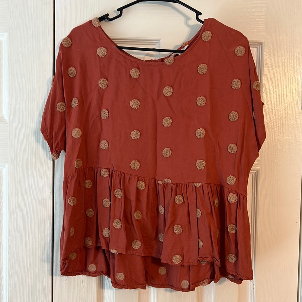 Polka-Dotted Blouse
